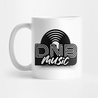 DNB - Music Vinyl (Black) Mug